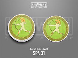 Kitsworld SAV Sticker - French Units - SPA 31 W:100mm x H:100mm 